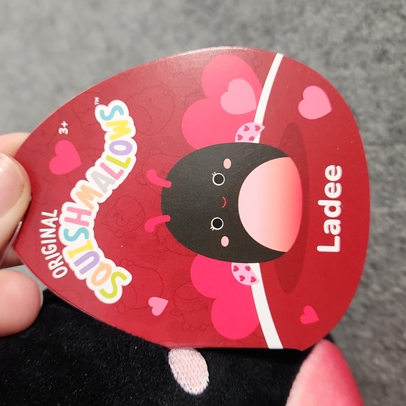 Ladee 6" Squishmallow stuffed animal Pastel Valentines Day Ladybug - Picture 2 of 5